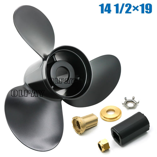 14 1/2 x 19 Pitch 48-832830A45 Upgrade Aluminum Propeller for Mercury Outboard Engines Mercruiser Alpha One Propeller